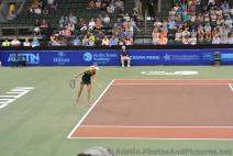 Daniela Hantuchova Prepares to Serve at Cedar Park Center World Team Tennis 2014.jpg