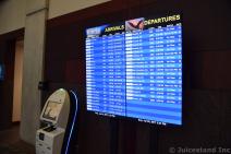 Austin Airport Arrivals and Departures Posted inside Austin Convention Center