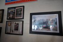 Framed newspaper and magazine articles inside Franklin Barbeque restaurant Austin.jpg