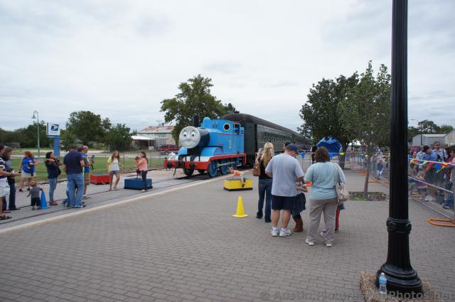 Thomas the Train parked at Burnet Texas.jpg