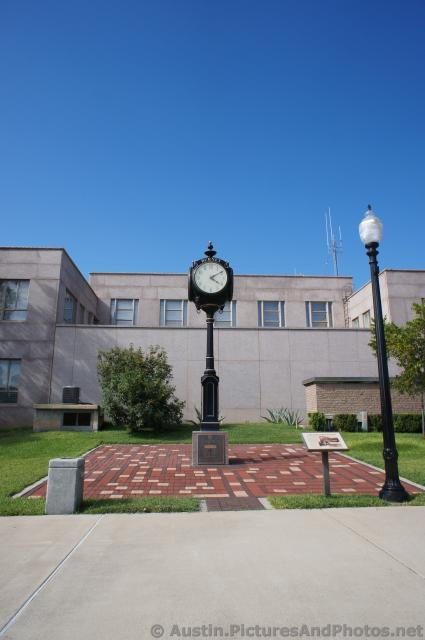 Burnet Clock at History Plaza.jpg