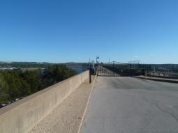 Gate closed on Mansfield Dam bridge.jpg